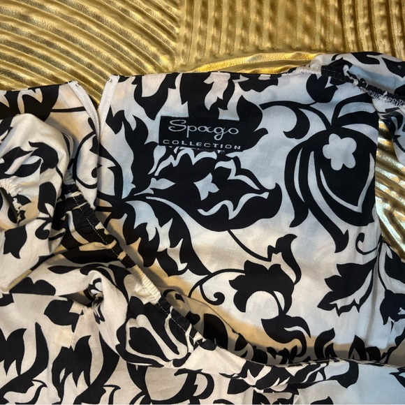 Spago Collection Floral Black and White Dress - Picture 5 of 5